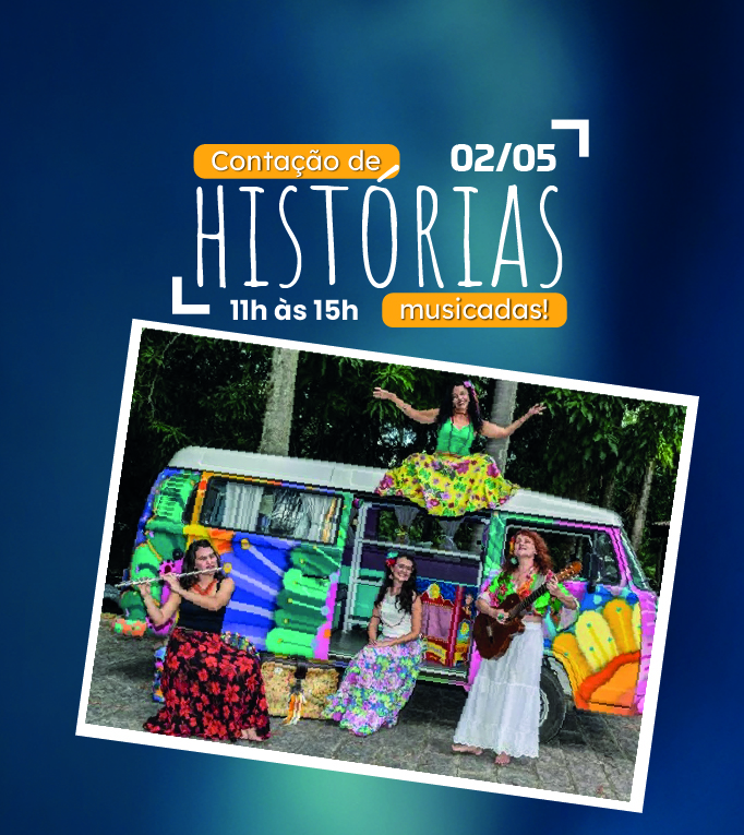 Contação de Histórias Musicadas, aqui no The Mall